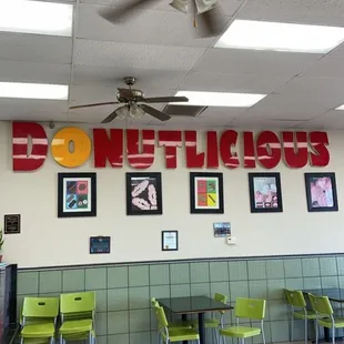 Their cool sign &amp; seating