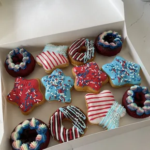 July 4th themed donuts!