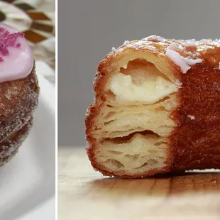 Actual Cronut. They are always round like a donut.