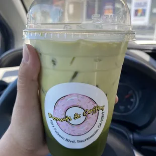 Thai milk tea with green tea