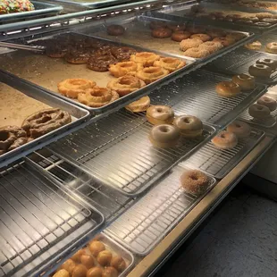 Donuts!! Got there later in the day. But still yummy fresh.