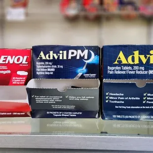 They sell Tylenol and Advil!!!!!