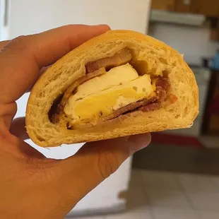 Bacon and egg kolache