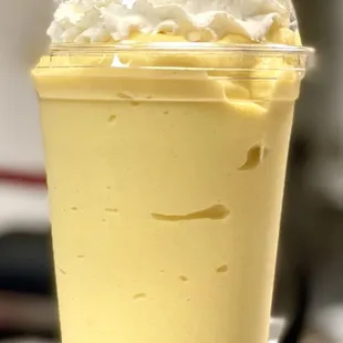 a dessert in a plastic cup