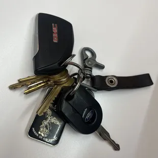 Someone left their keys at Donuts N Boba on McCombs. The owner needs to go pick them up.