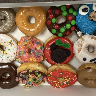Dozen mixed donuts