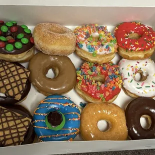 Dozen mixed donuts