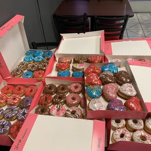 a variety of doughnuts