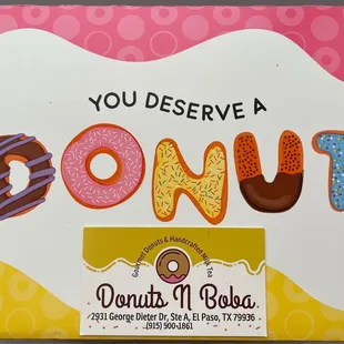 you deserve a donut