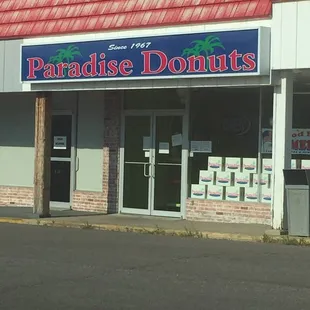 the front of the store