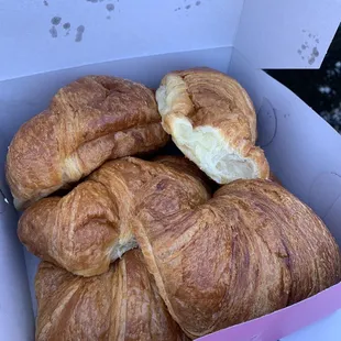 a box of croissants