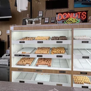 Donut case at 6pm during the week