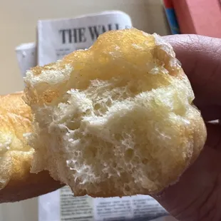 Glazed raised - inside fluffy view