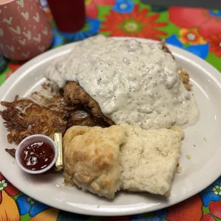 The Brutus no eggs added biscuit.