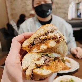 Korean BBQ Cheesesteak Sandwich