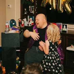 Magic show making the birthday girl feel special!