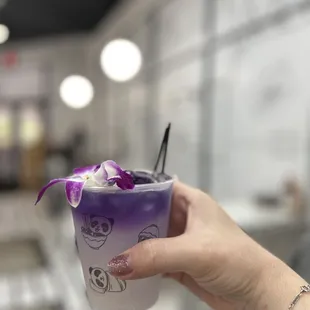 This drink was delish! The purple orchid.