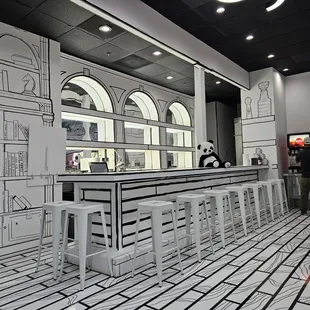 the interior of a restaurant