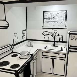 Pho (faux?) kitchen.