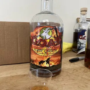 a shot of alcohol