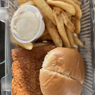 Not too bad for the flight home. Fish and fries for under $10 at the airport.