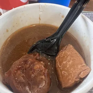 Gumbo only has chicken and sausage and limited meat but the Reaux (sp?) is fantastic!