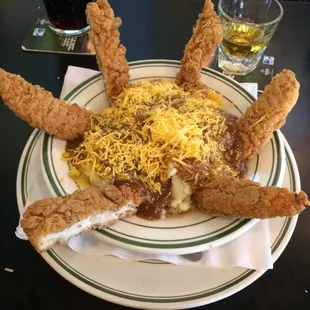 food, chicken wings and fried chicken