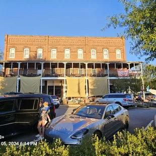 Side of the building. Previously an old hotel.