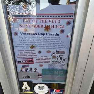 Veterans day parade.