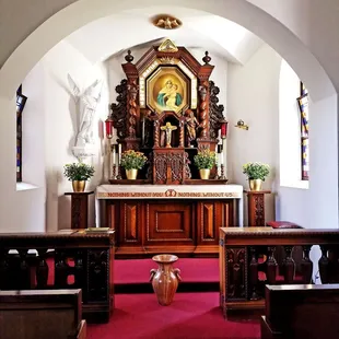 Chapel tucked away behind St. Vincent Pallotti