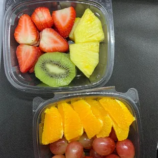 freshly made assorted fruit plate