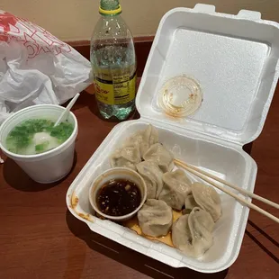 Pork Dumplings, Wonton Soup