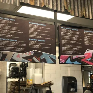 Menu board