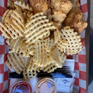Original crispy chicken from &quot;Yet to be named Korean fried chicken&quot; inside Kroger OTR food court.