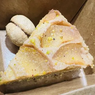 Olive Oil Cake, Hazelnut Cookie