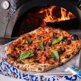 pizza, food