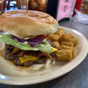 Burger and Tots