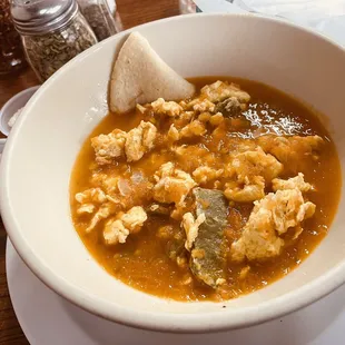 Eggs with nopales &amp; handmade tortillas