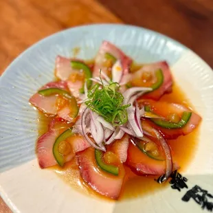 Hamachi Carpaccio - yum!