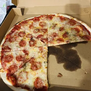 Pepperoni pizza