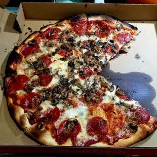 pizza, food