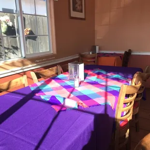 A couple more tables. Bathroom is just beyond this area