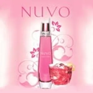 a pink bottle of nuvo