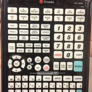 English remote control