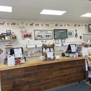 the counter and counter area
