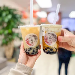 Jasmine Green Milk Tea &amp; Brown Sugar Fresh Milk