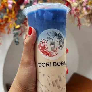 Butterfly Rose Milk Tea