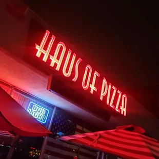 a neon sign