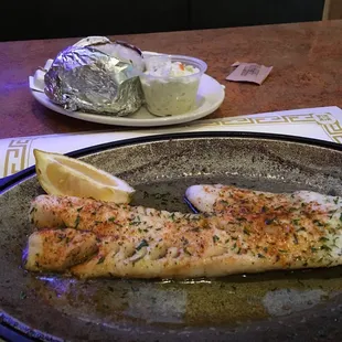 You can have your fish and chips either fried or broiled