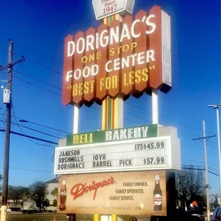 &quot;Dorignac&apos;s&quot; family owned &amp; operated. Shop local, support local businesses.